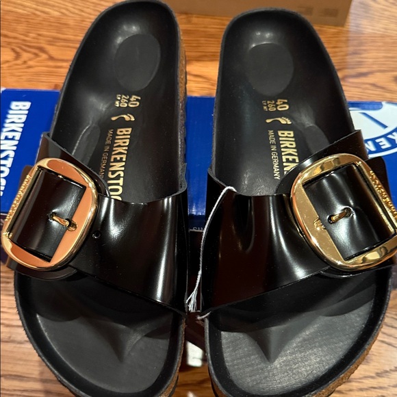 Birkenstock High Shine Big Buckle Madrid Big Buckle 9 narrow new - Picture 2 of 4